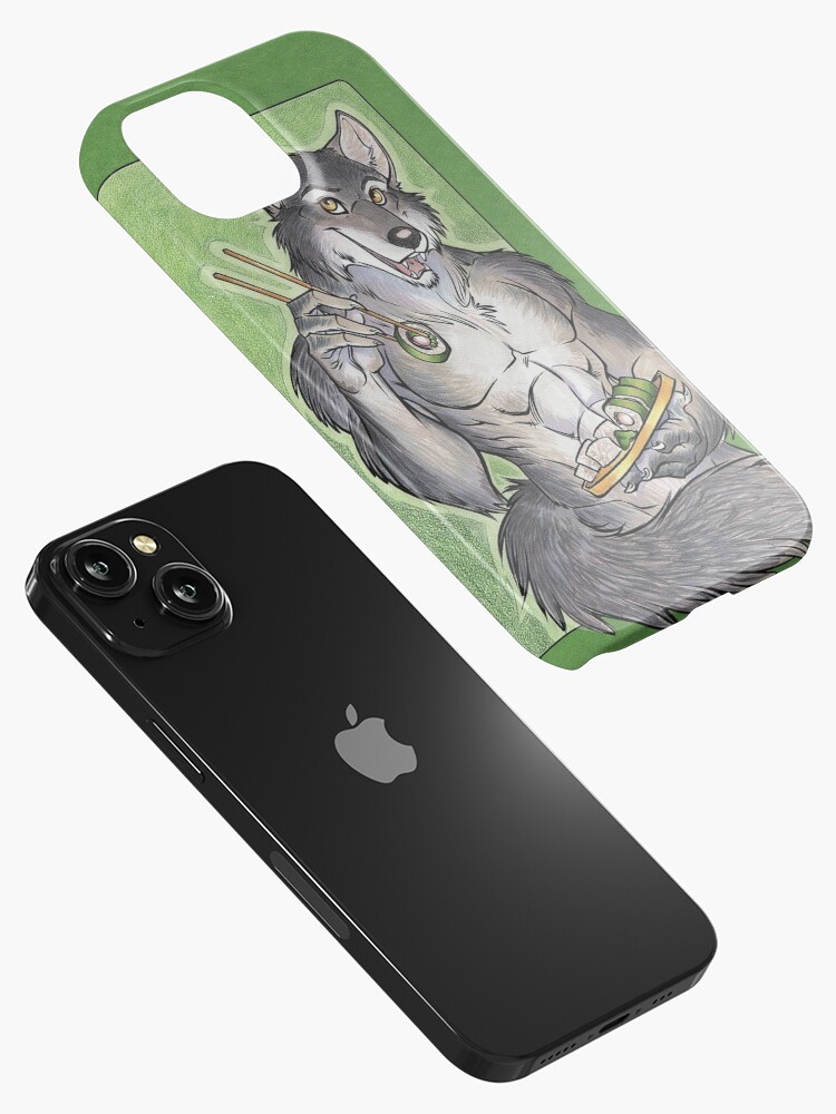 Thumbnail 2 of 4, iPhone Case, Sushi Wolf Iphone Cover designed and sold by cybercat.