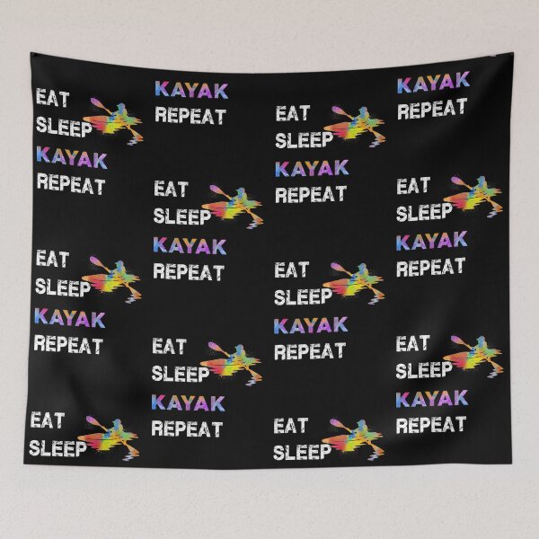 Item preview, Eat Sleep Kayak Repeat designed and sold by SweetTea4U.