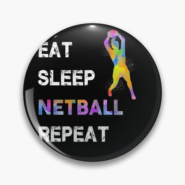 Item preview, Eat Sleep Netball Repeat designed and sold by SweetTea4U.