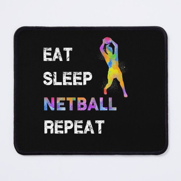 Item preview, Eat Sleep Netball Repeat designed and sold by SweetTea4U.
