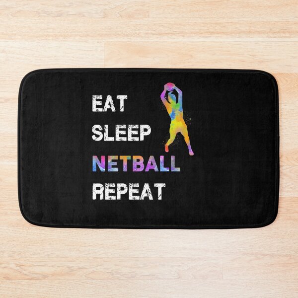 Item preview, Eat Sleep Netball Repeat designed and sold by SweetTea4U.