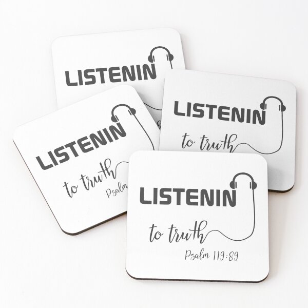 Item preview, Christian Design - Listening to Truth - Psalm 119 verse 89 designed and sold by simplydesignart.