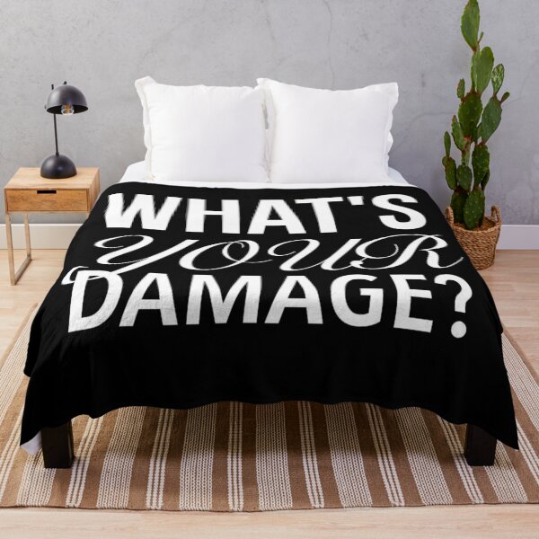 Item preview, What's Your Damage? - Heathers The Musical Quotes Black designed and sold by Delandor.