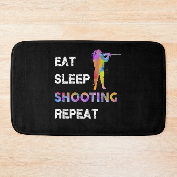 Item preview, Eat Sleep Shooting Repeat designed and sold by SweetTea4U.