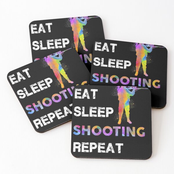 Item preview, Eat Sleep Shooting Repeat designed and sold by SweetTea4U.