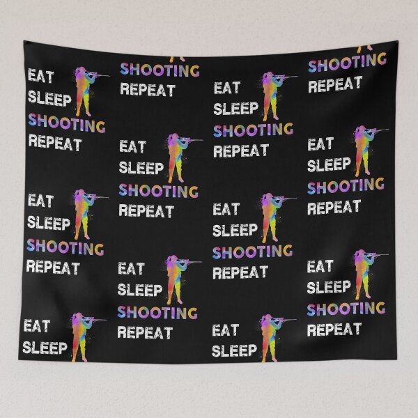 Item preview, Eat Sleep Shooting Repeat designed and sold by SweetTea4U.