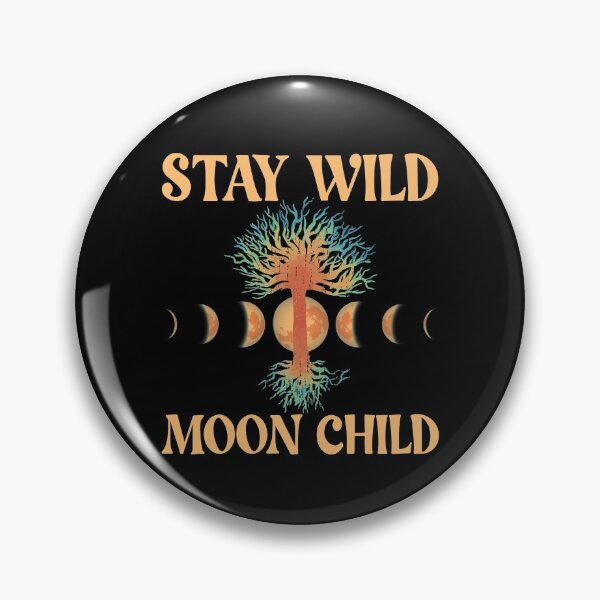 Item preview, Stay Wild Moon Child Boho Peace Hippie Gift Moon Child Gear designed and sold by DynamicDesign.