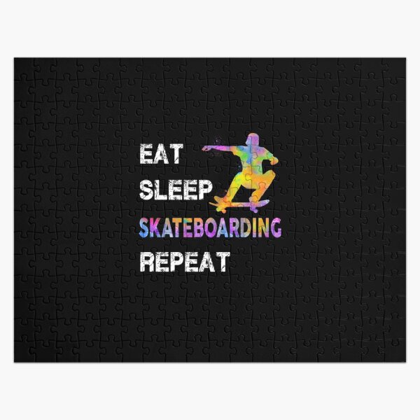 Item preview, Eat Sleep Skateboarding Repeat designed and sold by SweetTea4U.