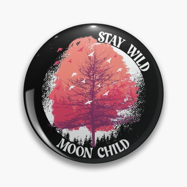 Item preview, Stay Wild Moon Child Boho Peace Hippie Gift Moon Child Gear designed and sold by DynamicDesign.