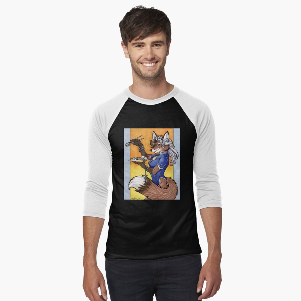 Item preview, Baseball ¾ Sleeve T-Shirt designed and sold by cybercat.
