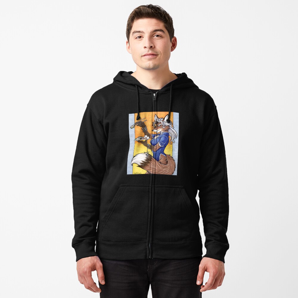 Item preview, Zipped Hoodie designed and sold by cybercat.