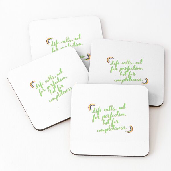 Item preview, “Life calls, not for perfection, but for completeness.” designed and sold by storeAN.
