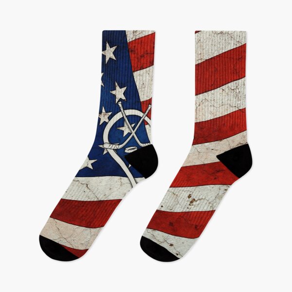 Item preview, Full American Flag Heart Ice Hockey designed and sold by SweetTea4U.