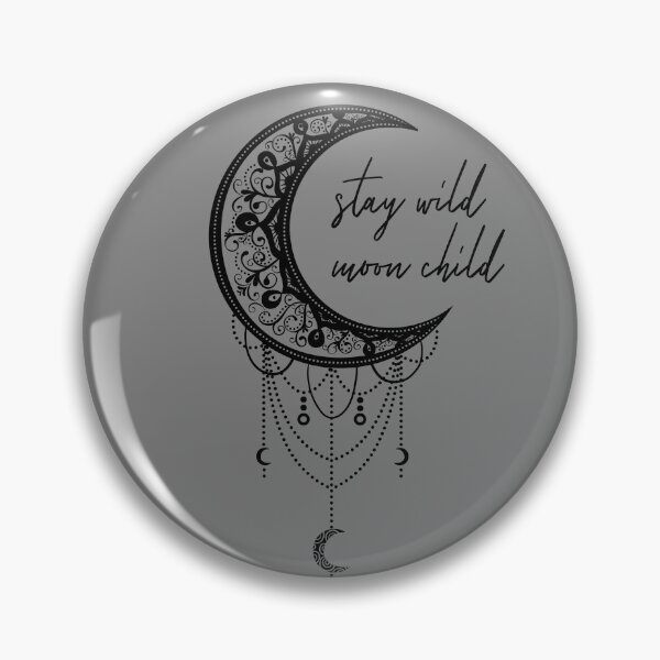 Item preview, Stay Wild Moon Child Boho Peace Hippie Gift Moon Child Gear designed and sold by DynamicDesign.