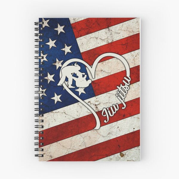 Item preview, Full American Flag Heart Jiu Jitsu designed and sold by SweetTea4U.