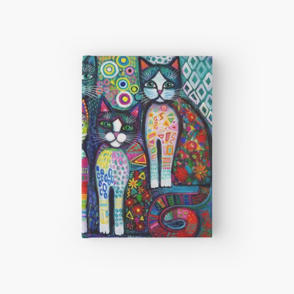 Vista previa del artículo con la obra «Gatos peculiares», diseñado y vendido por Karin Zeller.