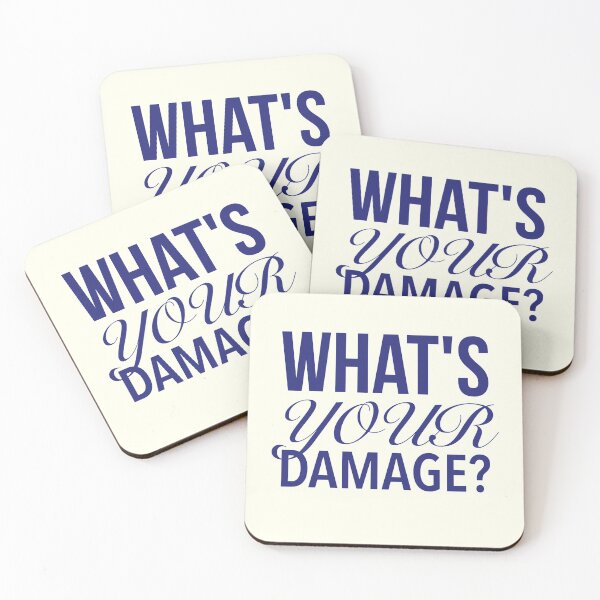 Item preview, What's Your Damage? - Heathers The Musical Quotes Yellow designed and sold by Delandor.