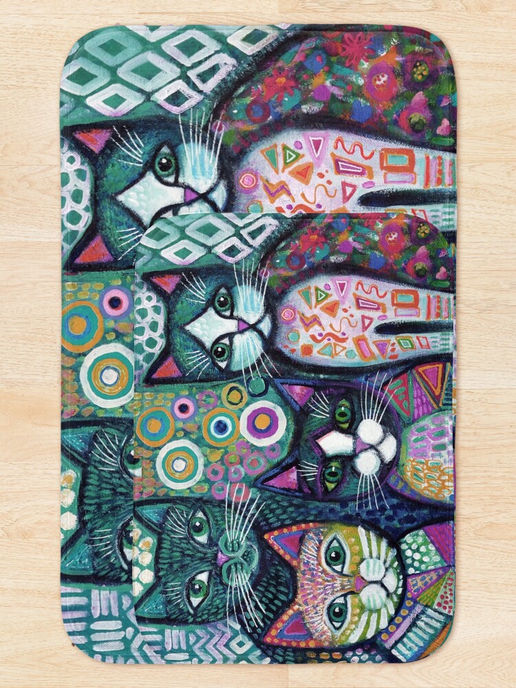 Alternate view of Quirky Cats Bath Mat