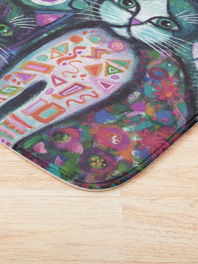 Alternate view of Quirky Cats Bath Mat