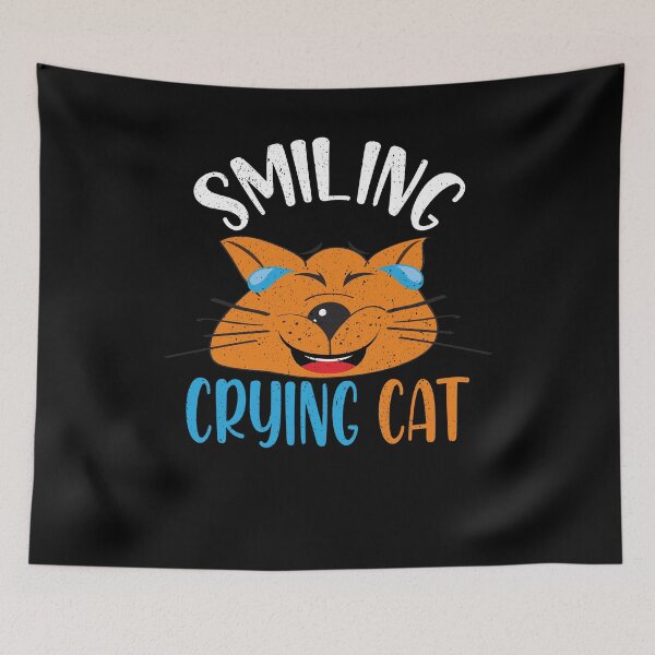 Item preview, Smiling Crying Cat Meme Funny crying cat meme  designed and sold by Shirtcutestore  ⭐⭐⭐⭐⭐.