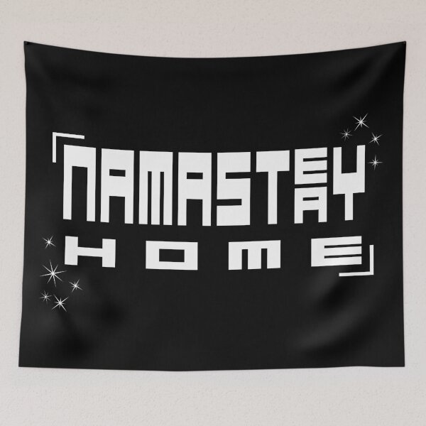Item preview, NAMASTₐᵉY HOME - White designed and sold by VkScript.
