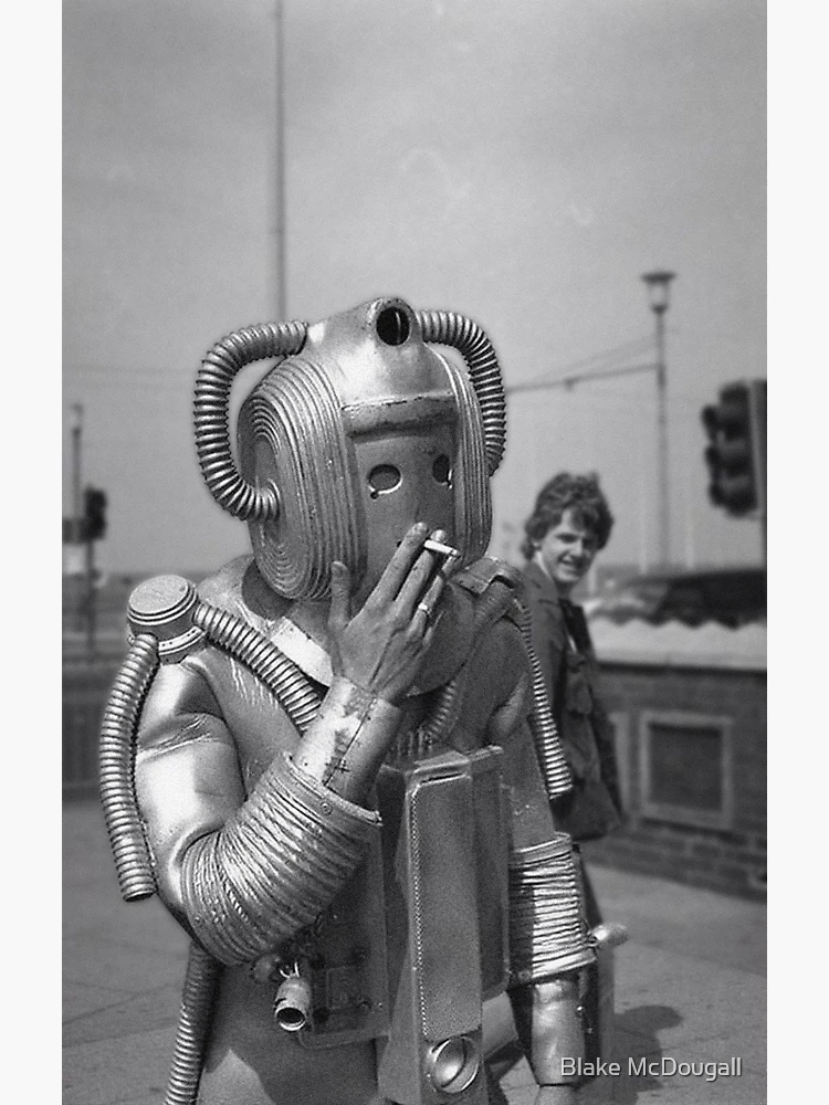 Smoking Cyberman Art Board Print for Sale by Scratchy-Ed