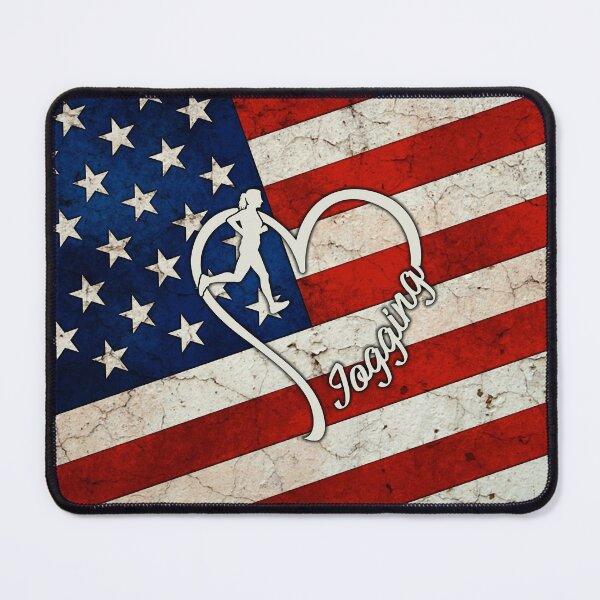 Item preview, Full American Flag Heart Jogging designed and sold by SweetTea4U.