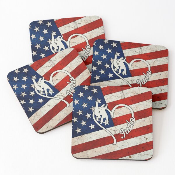 Item preview, Full American Flag Heart Judo designed and sold by SweetTea4U.