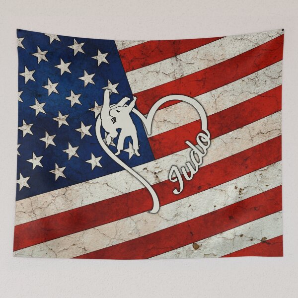 Item preview, Full American Flag Heart Judo designed and sold by SweetTea4U.