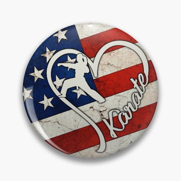 Item preview,  Full American Flag Heart Karate designed and sold by SweetTea4U.