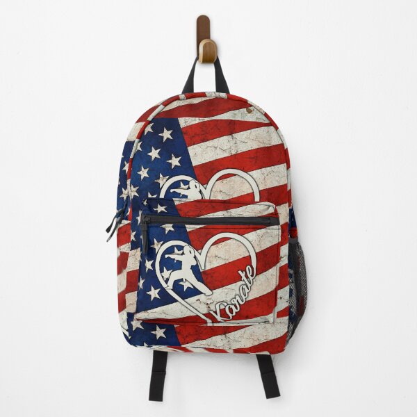 Item preview, Full American Flag Heart Karate designed and sold by SweetTea4U.