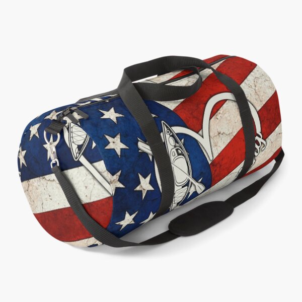 Item preview, Full American Flag Heart Kayaking designed and sold by SweetTea4U.