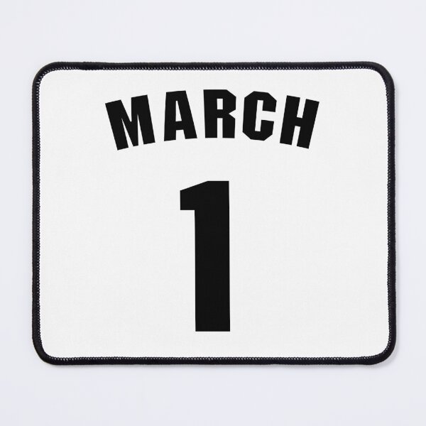 Item preview, Date of birth 1 March birthday gift sport design designed and sold by Panya-Design.