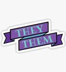 they/them pronouns Sticker