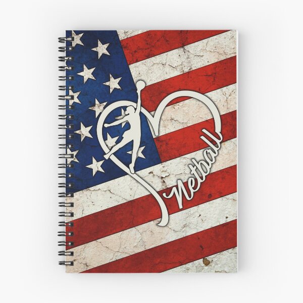 Item preview, Full American Flag Heart Netball designed and sold by SweetTea4U.