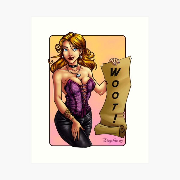 Pinup Girl Poster Art Print