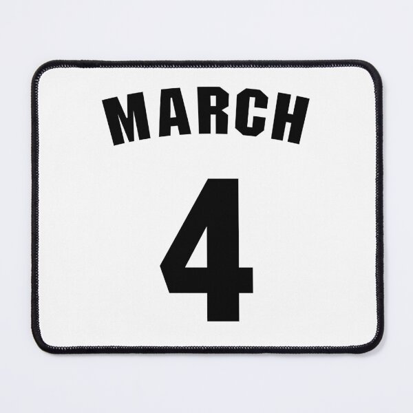 Item preview, Date of birth 4 March birthday gift sport design designed and sold by Panya-Design.