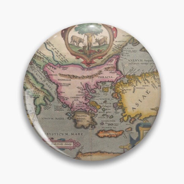 Item preview, Map Print of the Voyage of the Argonauts, from the 'Theatrum Orbis Terrarum', 1603 designed and sold by vintagemapstore.