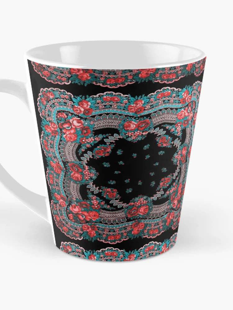 Thumbnail 3 of 4, Coffee Mug, Ukrainian Roses pattern designed and sold by patternme.