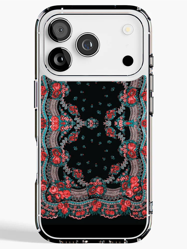 Thumbnail 1 of 5, iPhone Case, Ukrainian Roses pattern designed and sold by patternme.