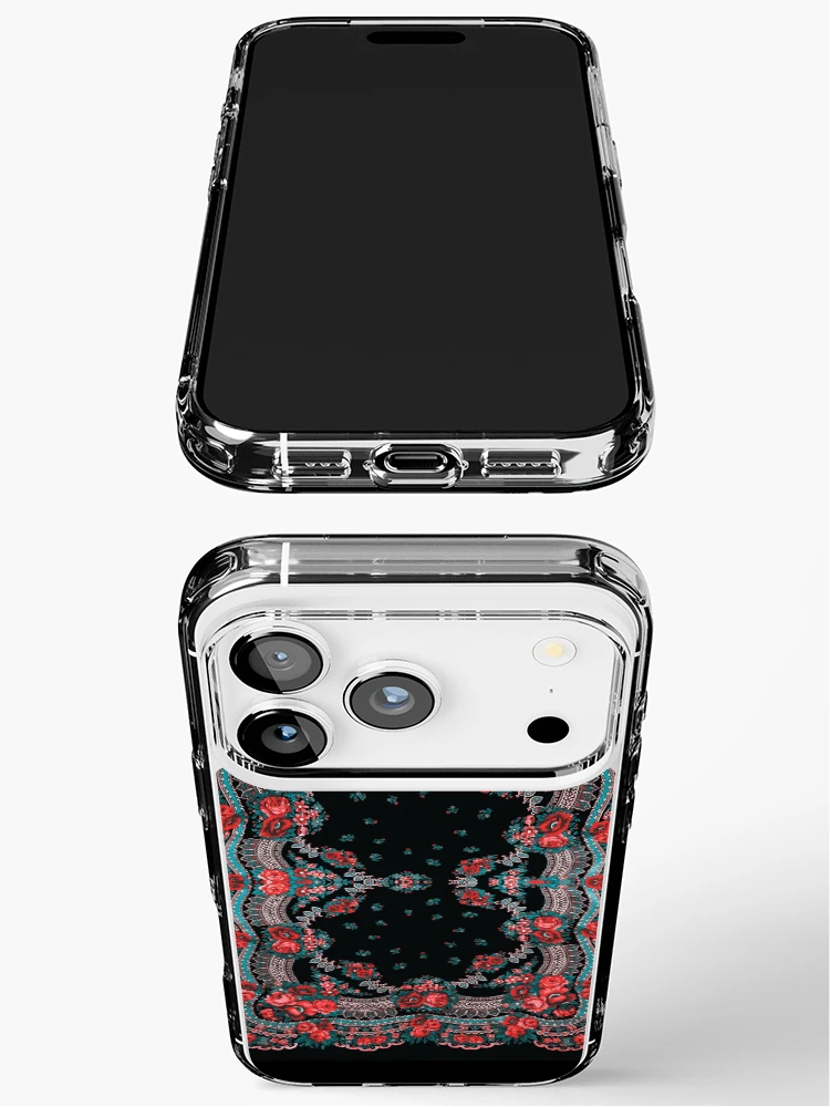 Thumbnail 3 of 5, iPhone Case, Ukrainian Roses pattern designed and sold by patternme.