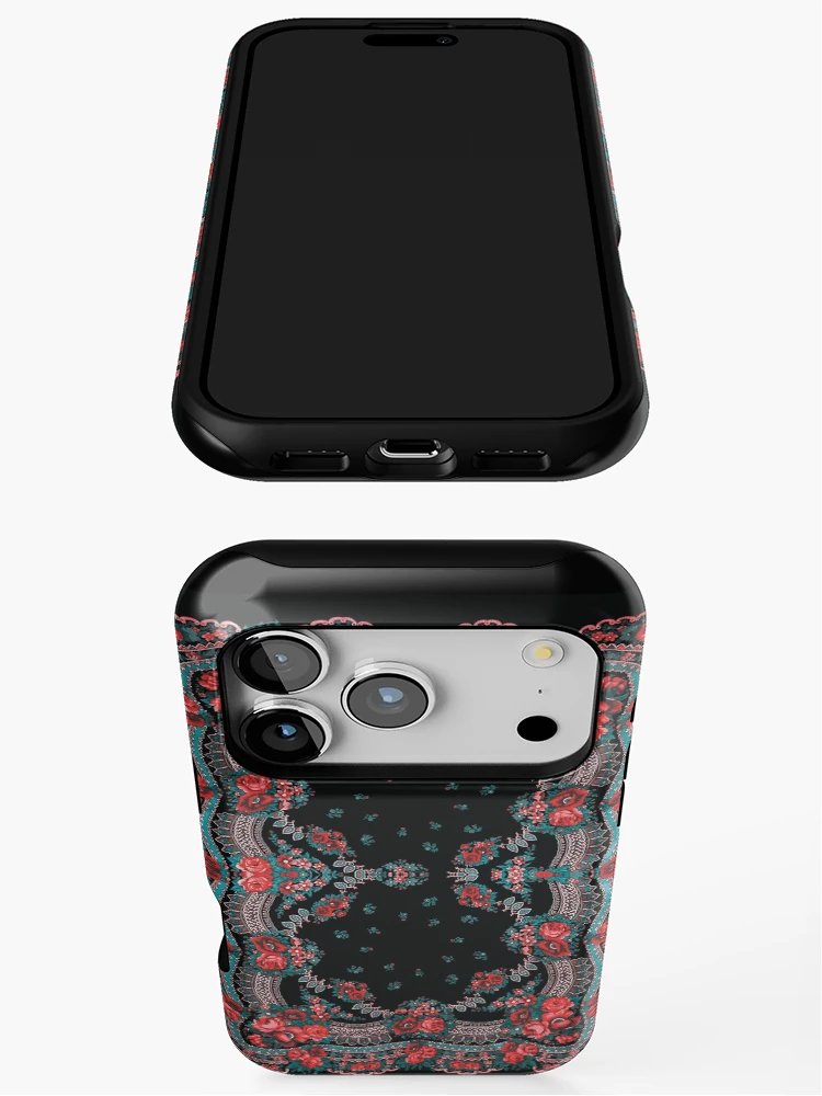 Thumbnail 3 of 4, iPhone Case, Ukrainian Roses pattern designed and sold by patternme.