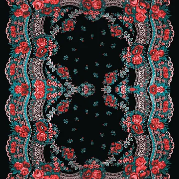 Artwork thumbnail, Ukrainian Roses pattern by patternme