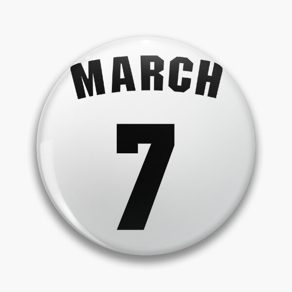 Item preview, Date of birth  7 March birthday gift sport design designed and sold by Panya-Design.