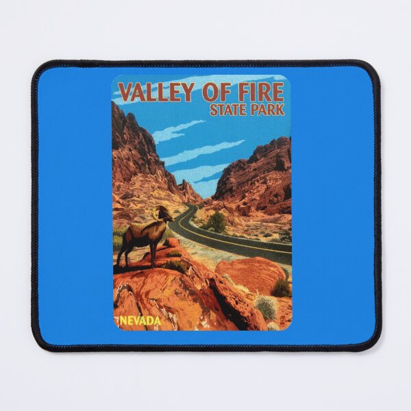 Item preview, Valley of Fire State Park Nevada Vintage Travel Decal Sticker designed and sold by LenaKaschewarow.