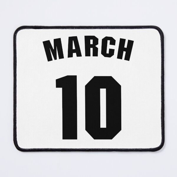 Item preview, Date of birth  10 March birthday gift sport design designed and sold by Panya-Design.