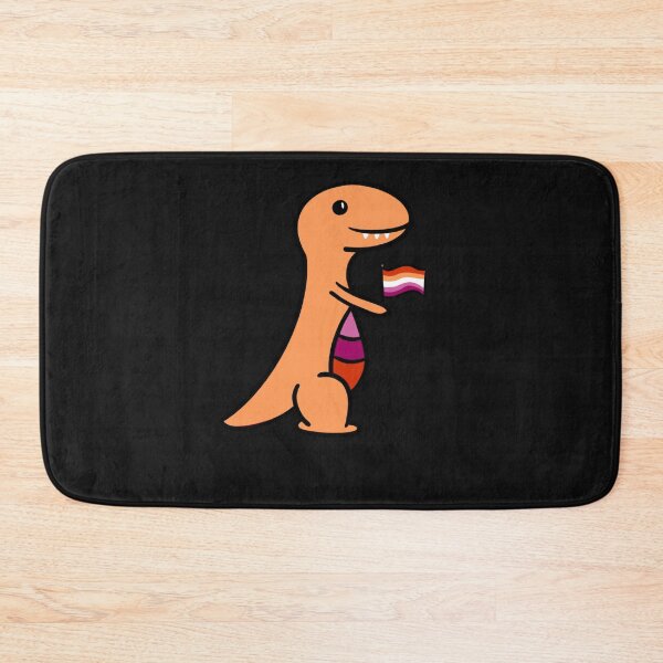 Item preview, Lesbian Pride Dino Sticker designed and sold by MatthiasEckert.