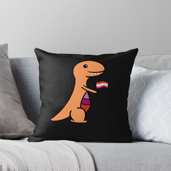 Item preview, Lesbian Pride Dino Sticker designed and sold by MatthiasEckert.
