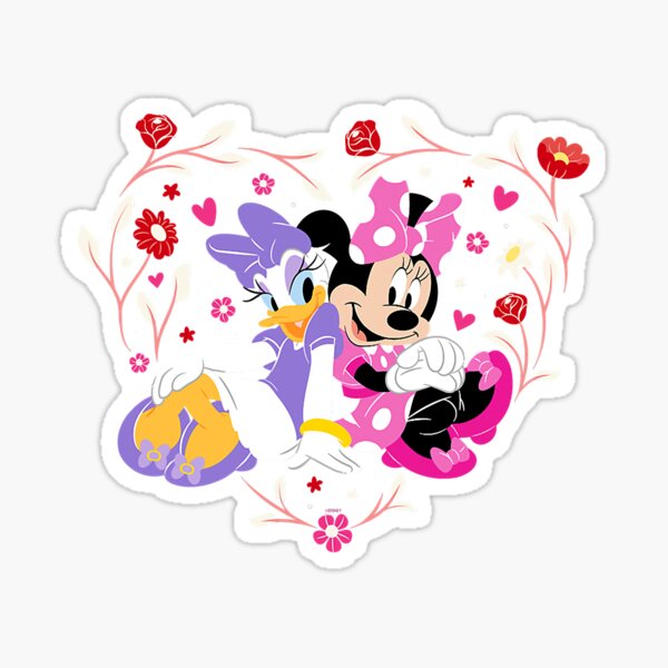 Item preview, Minnie and Daisy BFF Heart Valentine’s Day designed and sold by AngelaPalma.