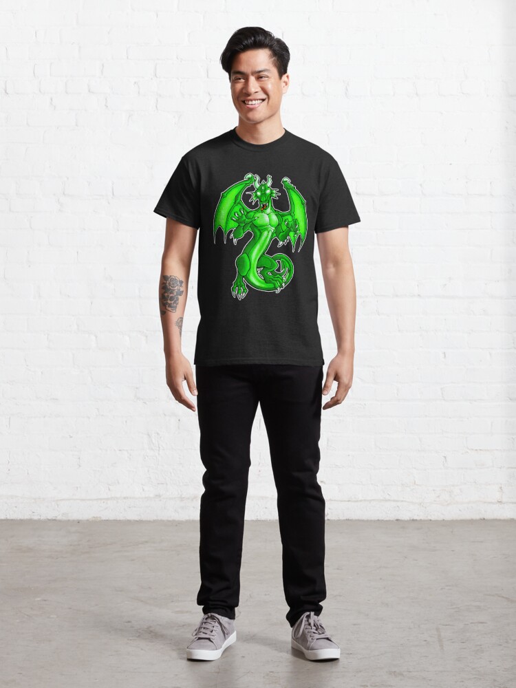 Classic T-Shirt, Green Dragon designed and sold by cybercat